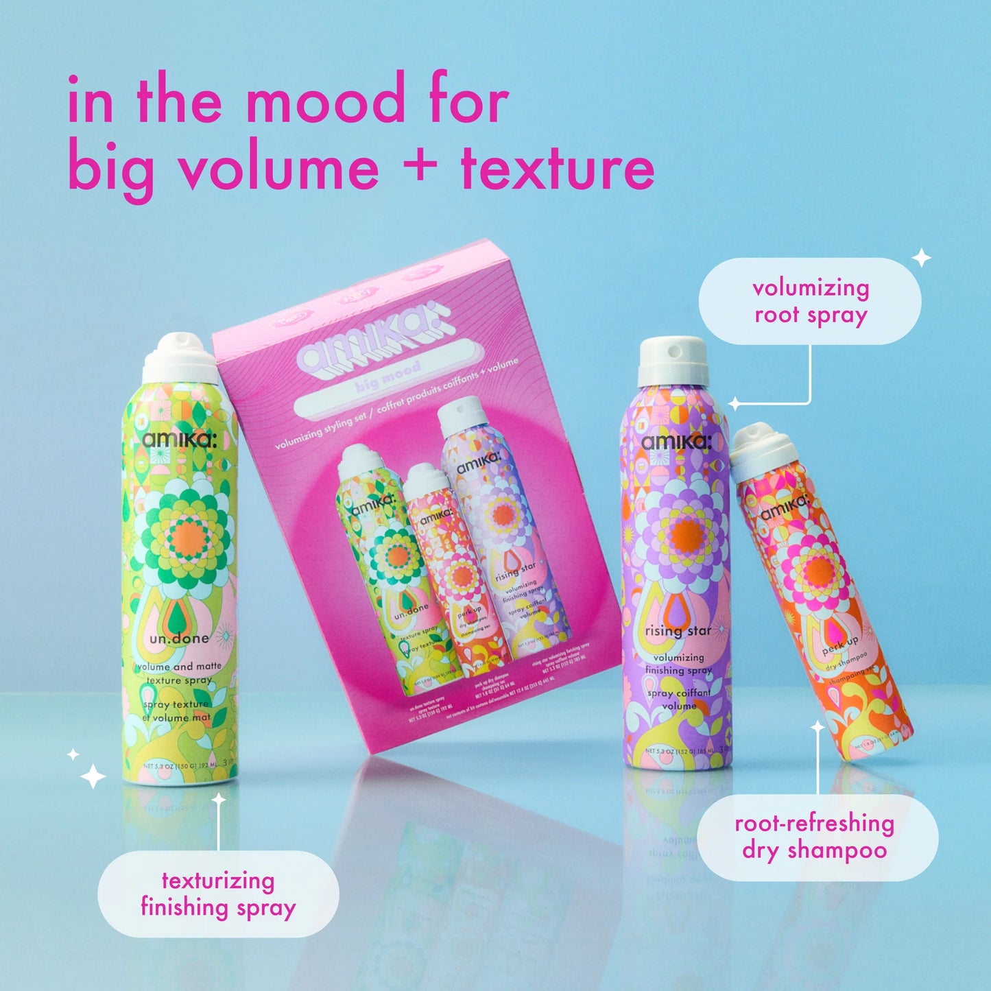 Amika Big Mood Volumizing Styling Set