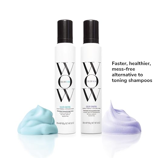 Color Wow Color Control Purple Toning + Styling Foam 6.8 oz - Bombshell Hair Studio