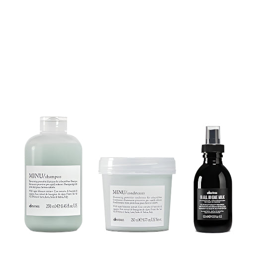 Davines - Minu Bundle: Shine & Protection for Color-Treated Hair - Bombshell Hair Studio