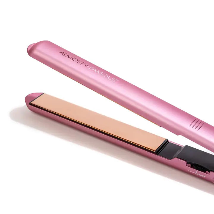 Almost Famous Maxlength 1" Flat Iron with Rose Gold Titanium Plate - Bombshell Hair Studio