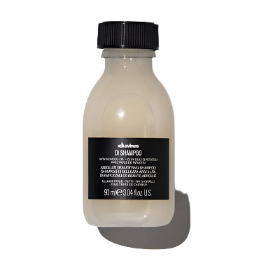 Davines OI Shampoo bottle with Roucou Oil for smooth, shiny, frizz-free hair