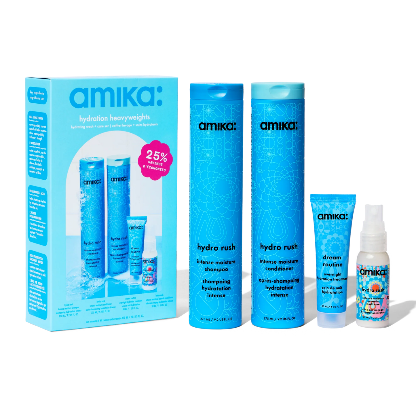 Amika Hydration Heavyweights Wash + Care Set