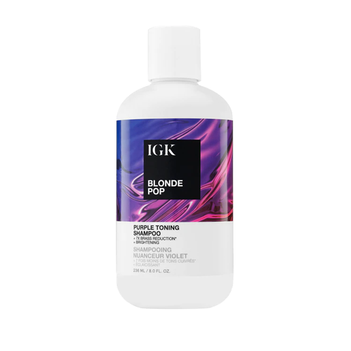 IGK Blonde Pop Purple Toning Shampoo 8oz - Bombshell Hair Studio