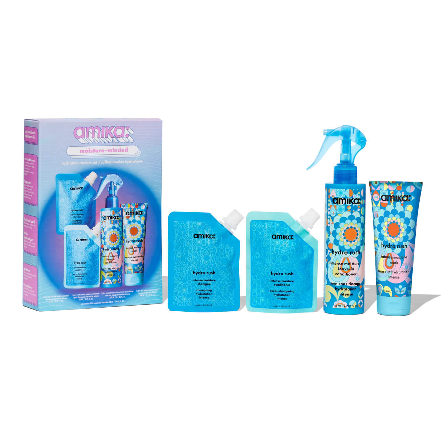 Amika Moisture-Minded Hydration Routine Set