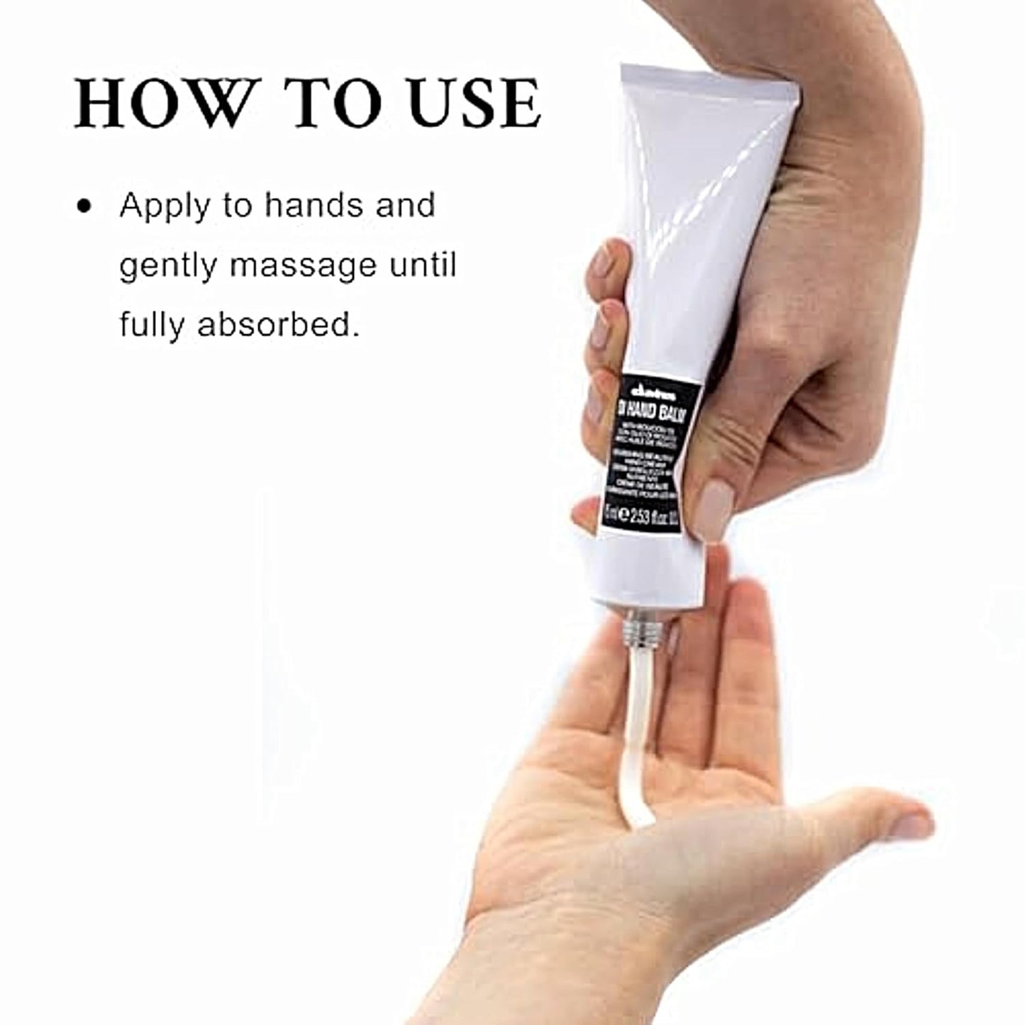 Davines OI Hand Balm tube on a white background. Bombshell uptown salon delmar ny