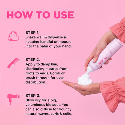 DESIGNME PUFF.ME Volumizing Mousse 8.5 oz