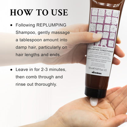 Davines Naturaltech Replumping Shampoo & Conditioner Liter Duo 33.8 oz
