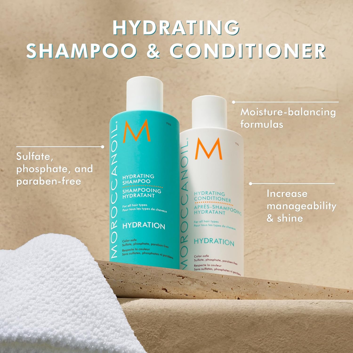 Moroccanoil Hydrating Spring Set | Shampoo Conditioner Leave-In