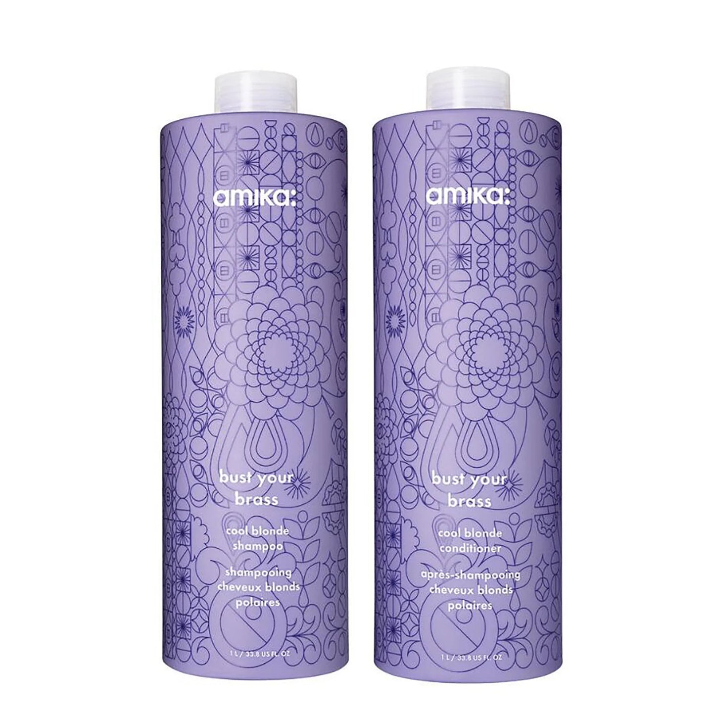 Amika Bust Your Brass Cool Blonde Repair Shampoo - Bombshell Hair Studio