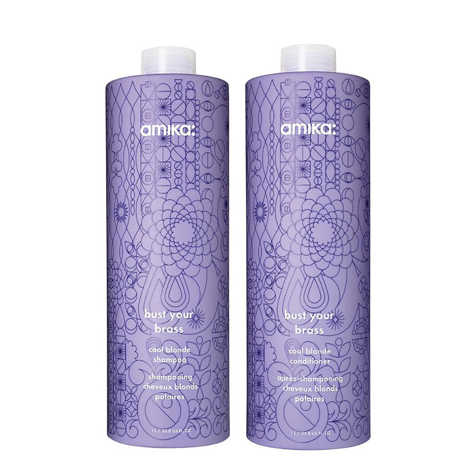 Amika Bust Your Brass Cool Blonde Repair Shampoo - Bombshell Hair Studio