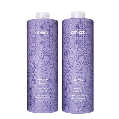 Amika Bust Your Brass Cool Blonde Repair Shampoo - Bombshell Hair Studio