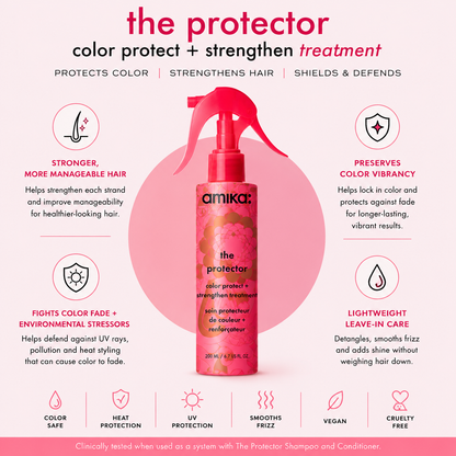 Amika The Protector Color Protect + Strengthen Leave-In Treatment