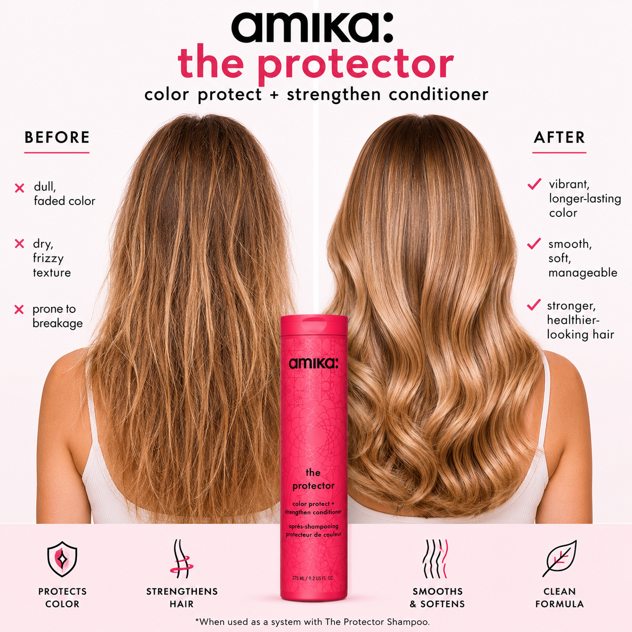 Amika The Protector Color Protect + Strengthen Conditioner