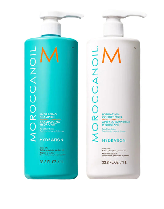 Moroccanoil Hydrating Shampoo & Conditioner 33.8oz/Liter Duo - Bombshell Hair Studio