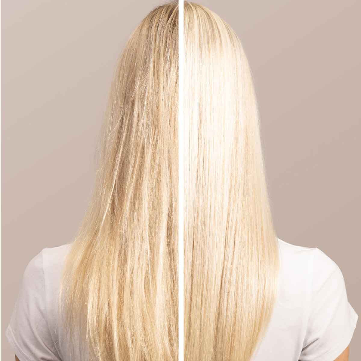 Davines HEART OF GLASS Instant Bonding Glow for Blonde Hair before and after picture