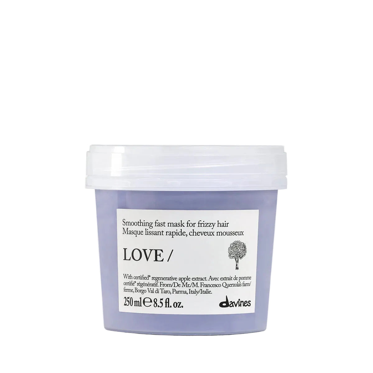 Davines LOVE Smoothing Instant Mask 8.5 oz for frizzy and unruly hair