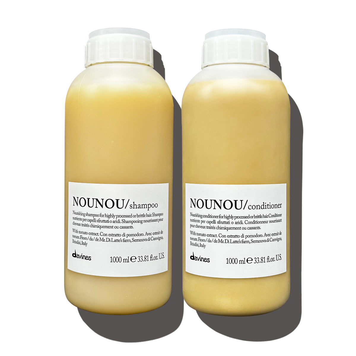 Davines Nounou Shampoo and Conditioner Liter Duo 33.8oz