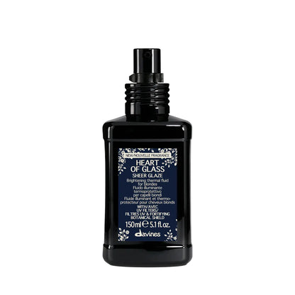 Davines HEART OF GLASS Sheer Glaze thermal protection fluid for blonde hair