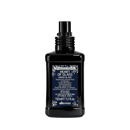 Davines HEART OF GLASS Sheer Glaze thermal protection fluid for blonde hair