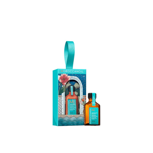 Moroccanoil Treatment Holiday Stocking Stuffer bottle with gift packaging