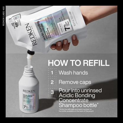 Redken Acidic Bonding Concentrate Shampoo Refill – For Damaged Hair