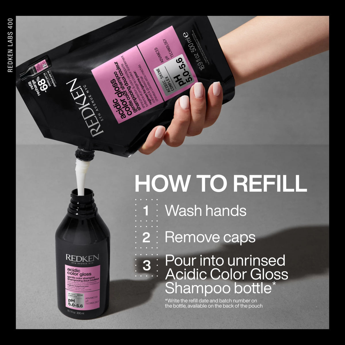 Redken Acidic Color Gloss Shampoo Refill – For Color-Treated Hair