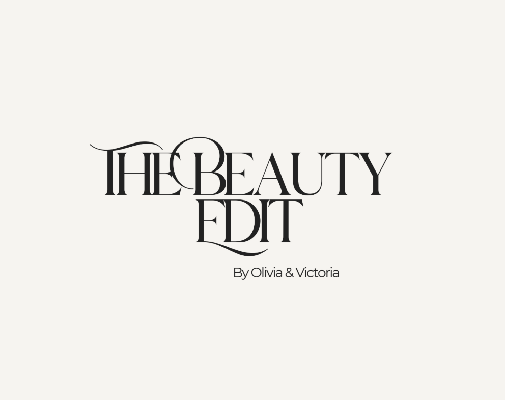 Logo for 'The Beauty Edit' by Olivia & Victoria on a white background