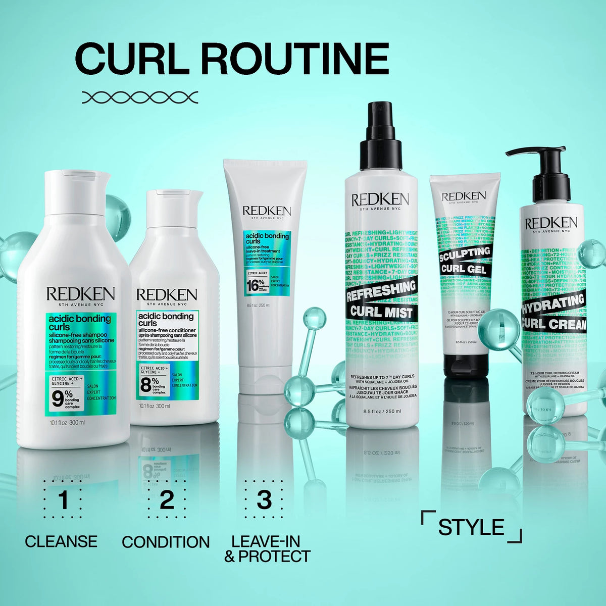 Redken Acidic Bonding Curls Silicone-Free Leave-In Treatment – For Curly Hair