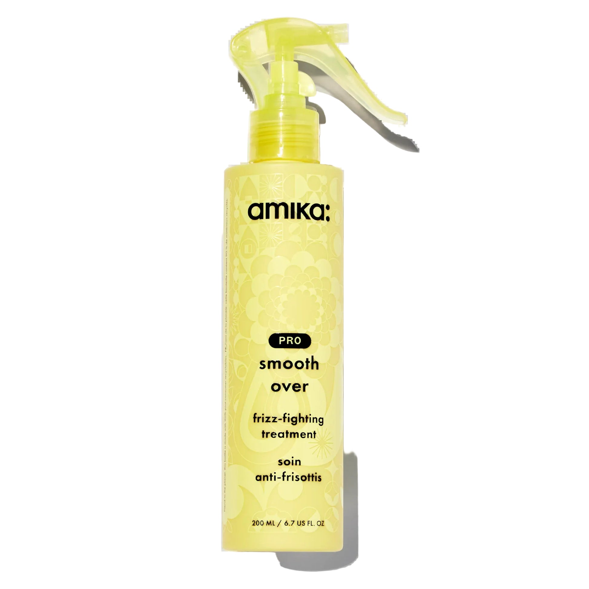 Amika Smooth Over Frizz Fighting Treatment 6.7 oz anti frizz spray smooths hair controls humidity and improves manageability for sleek shiny results