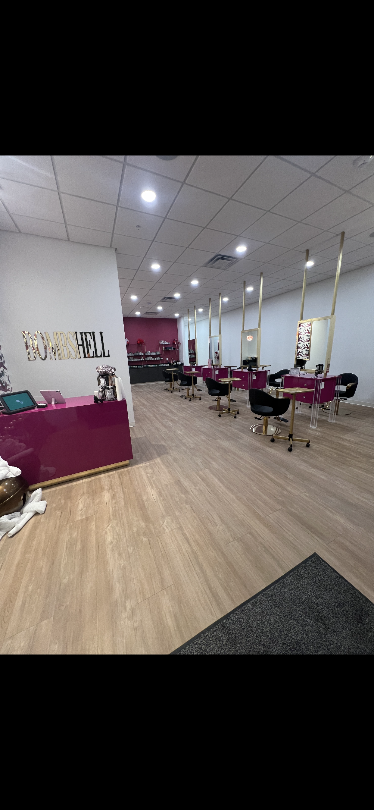 “Bombshell Hair & Beauty Studio Midtown Albany salon interior”
