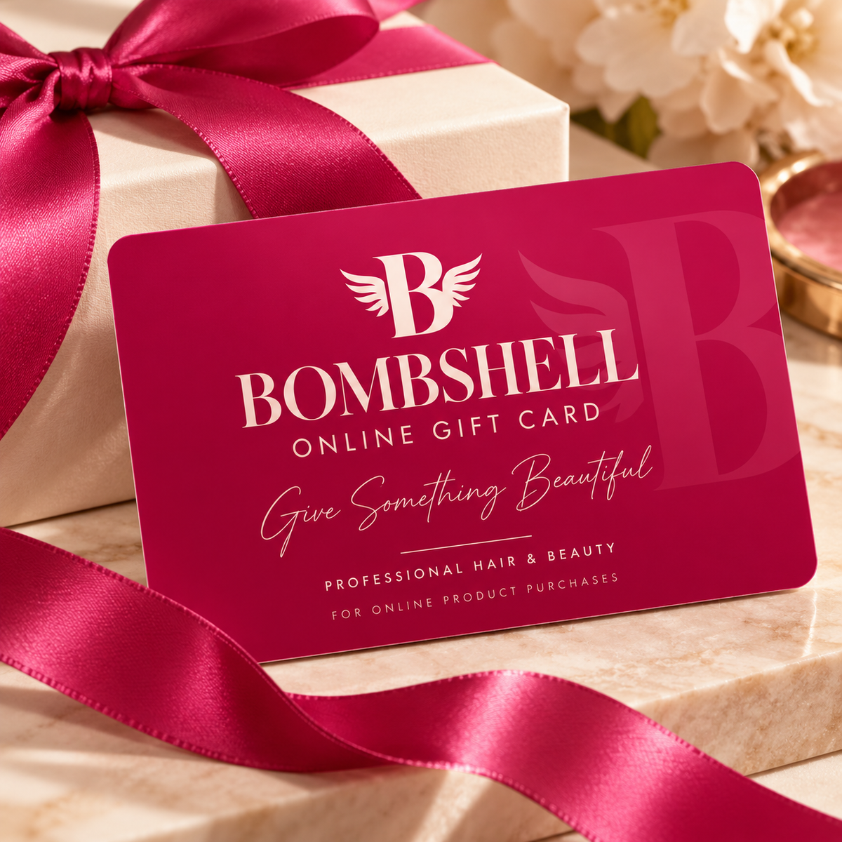 Bombshell Online Gift Card for professional hair and beauty products