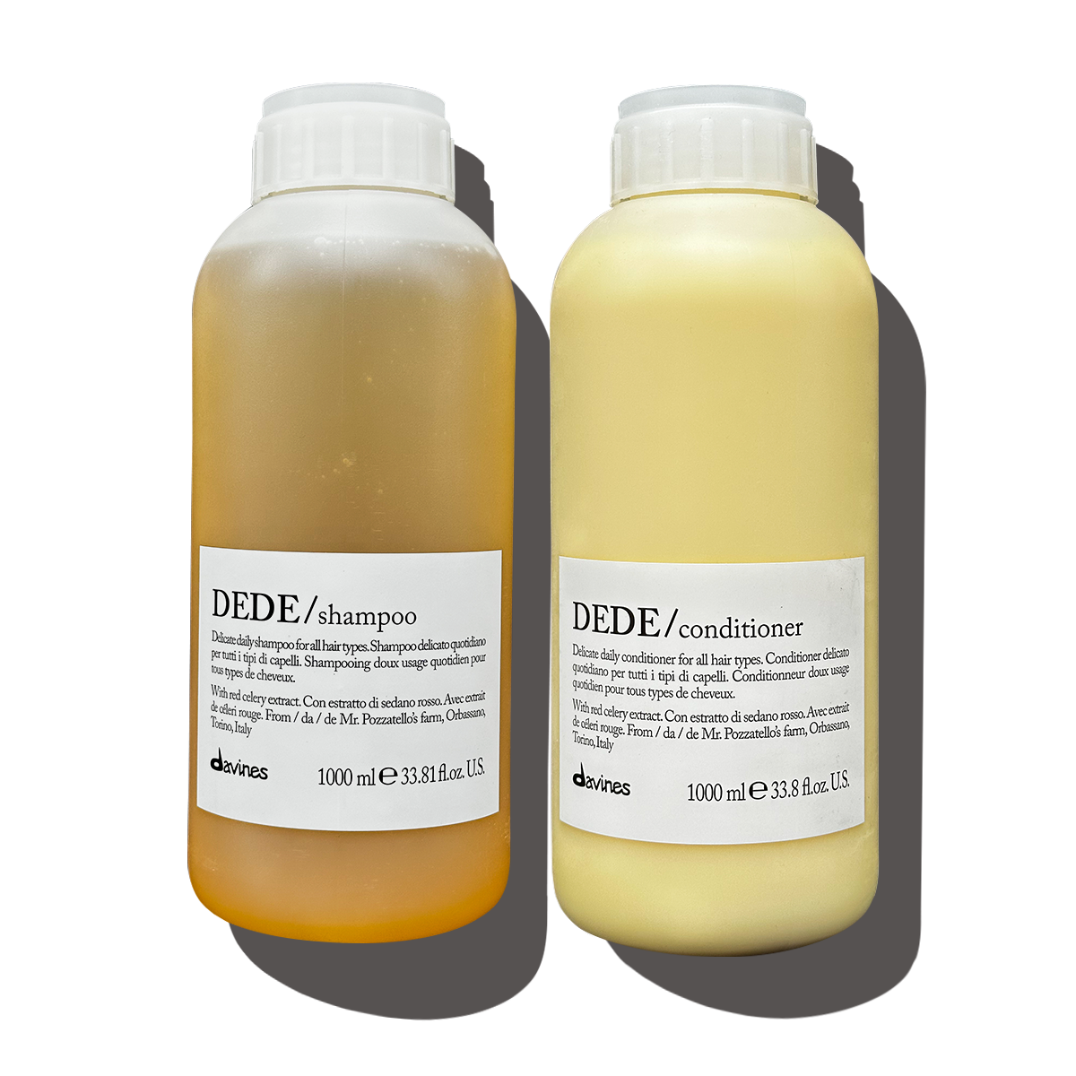 Davines Essential Haircare DEDE Shampoo and Conditioner 33.8 oz liter duo gentle daily cleanse and lightweight hydration