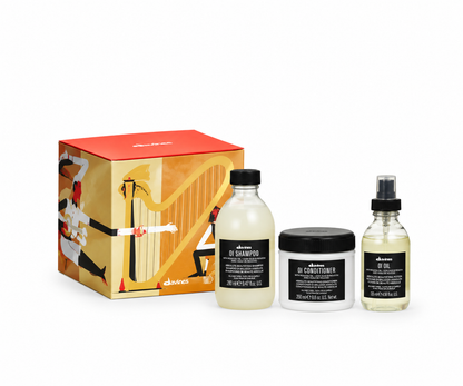 Davines Harp OI Holiday Set with OI Shampoo Conditioner and OI Oil
