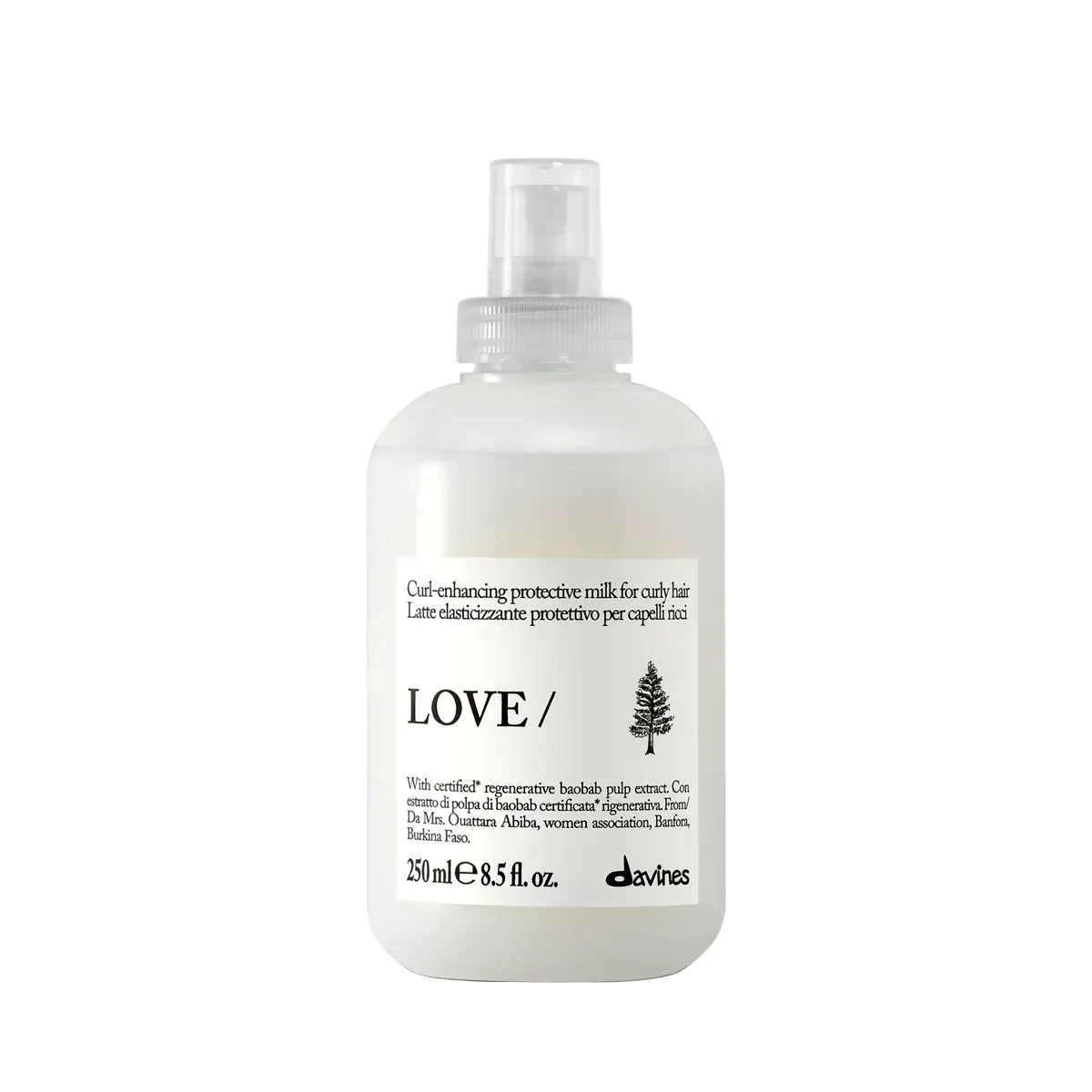 Davines LOVE CURL enhancing milk 8.5 oz curl defining leave in for frizz control and soft hydrated curls