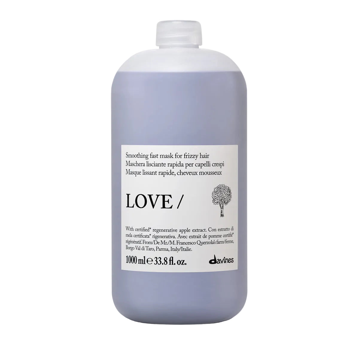 Davines LOVE Smoothing Instant Mask liter for frizzy and unruly hair