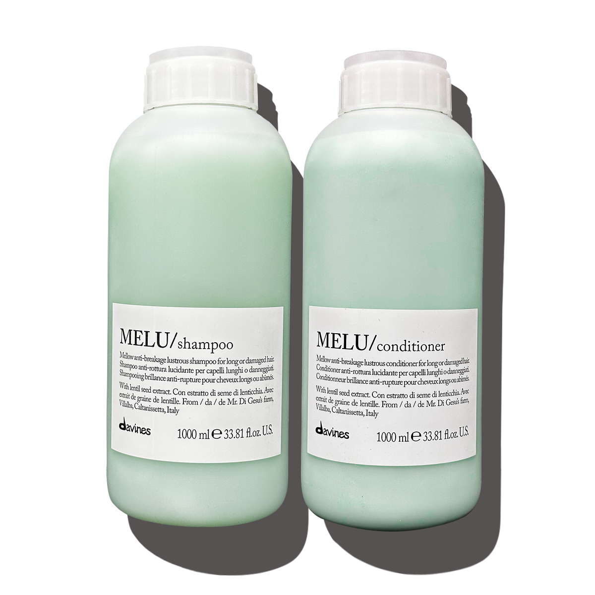 Davines MELU Shampoo & Conditioner Liter Duo 33.8oz - Bombshell Hair Studio