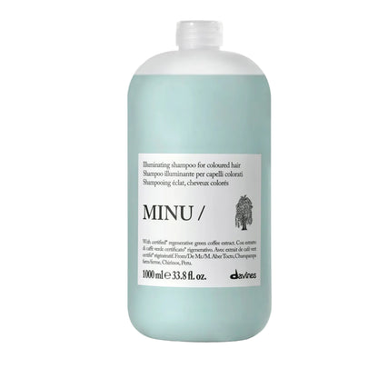 Davines MINU Shampoo liter for color treated hair, professional salon hair care