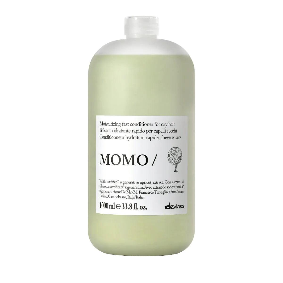 Davines MOMO Conditioner 1000ml hydrating conditioner for dry and dehydrated hair