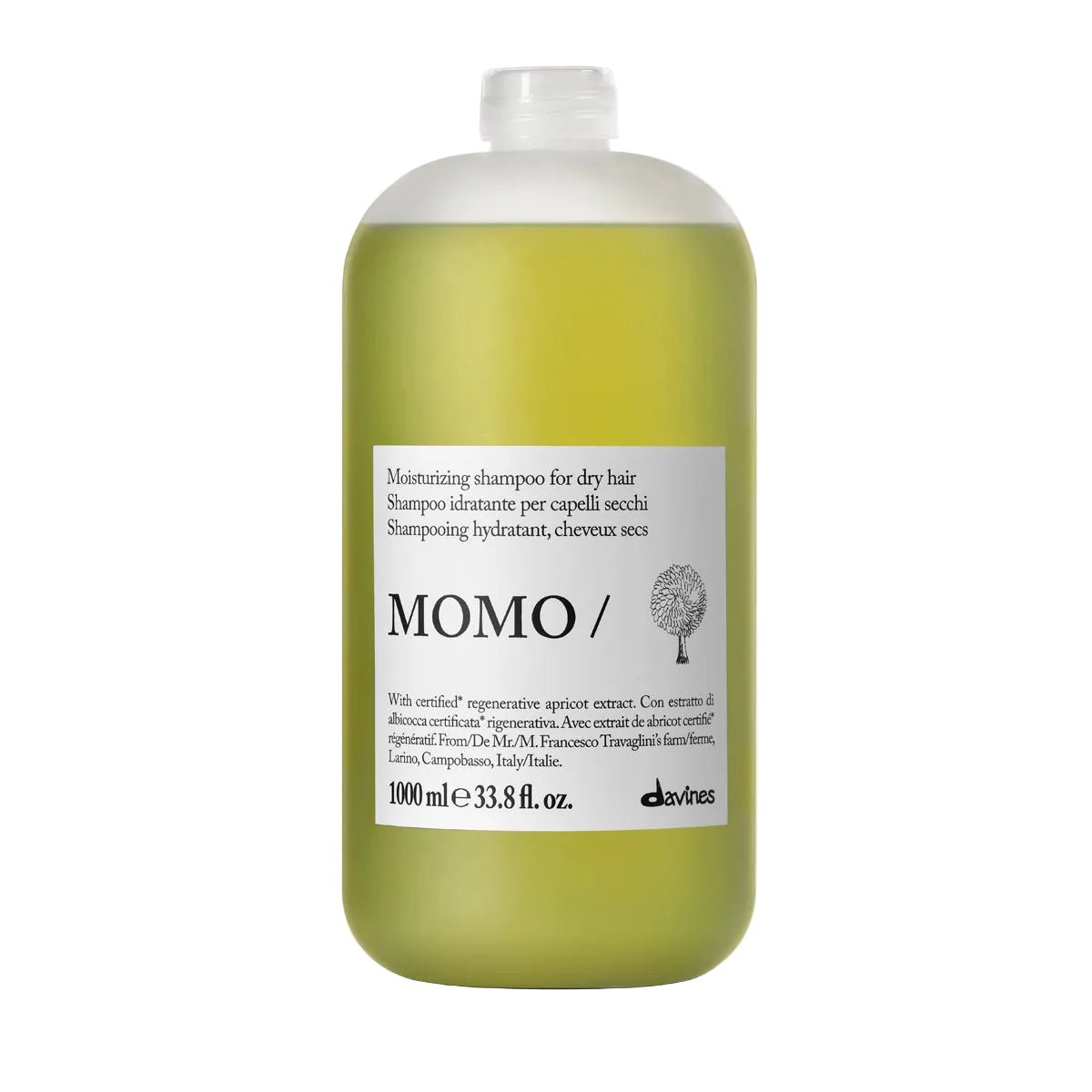 Davines MOMO shampoo essential haircare liter bottle for dry hair
