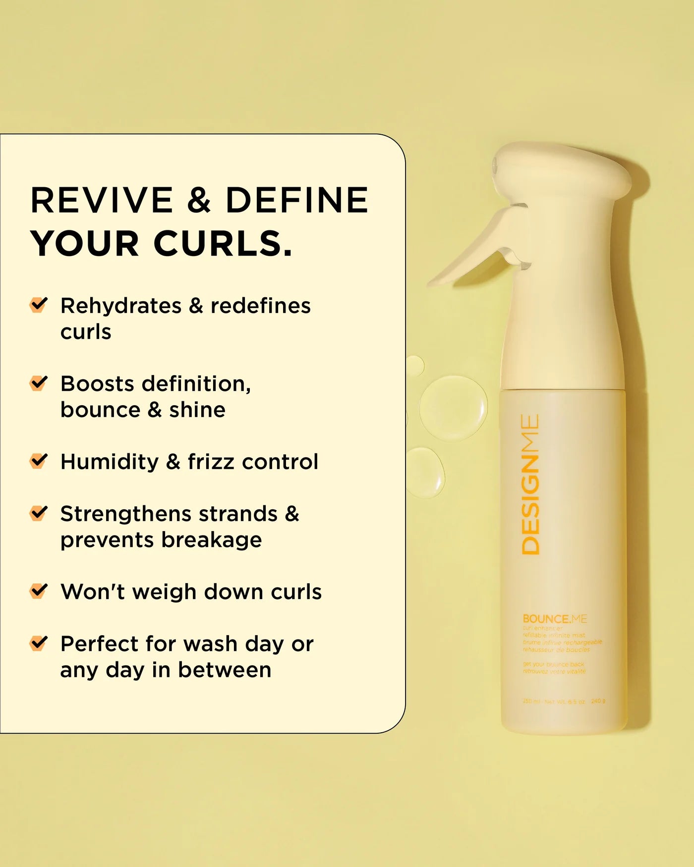 DESIGNME BOUNCE.ME Curl Enhancer Mist 8.5 oz
