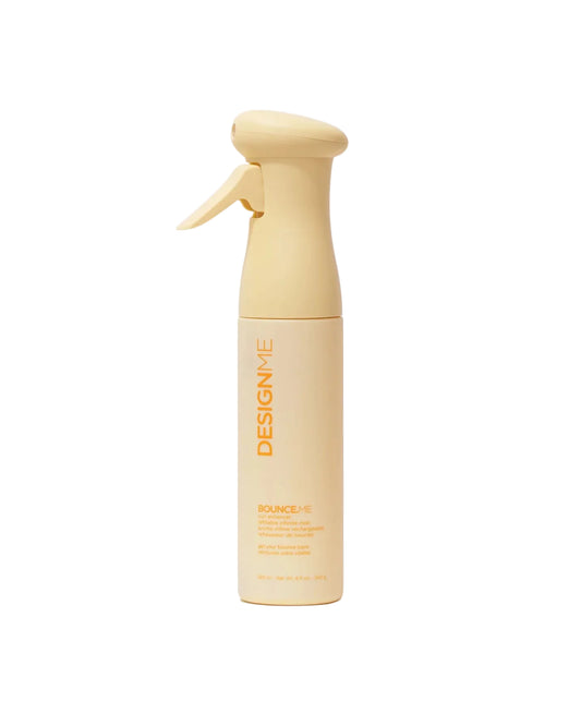 Refresh, hydrate, and redefine curls with DESIGNME BOUNCE.ME Curl Enhancer Mist. Lightweight formula controls frizz, boosts shine, and provides heat protection up to 400°F.