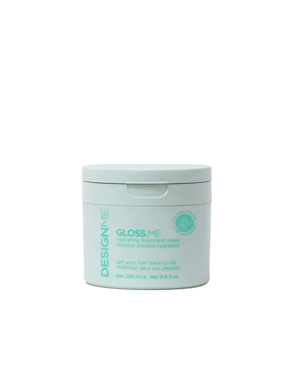 DESIGNME GLOSS.ME Hydrating Treatment Mask for dry dull hair hydration softness smoothness and shine