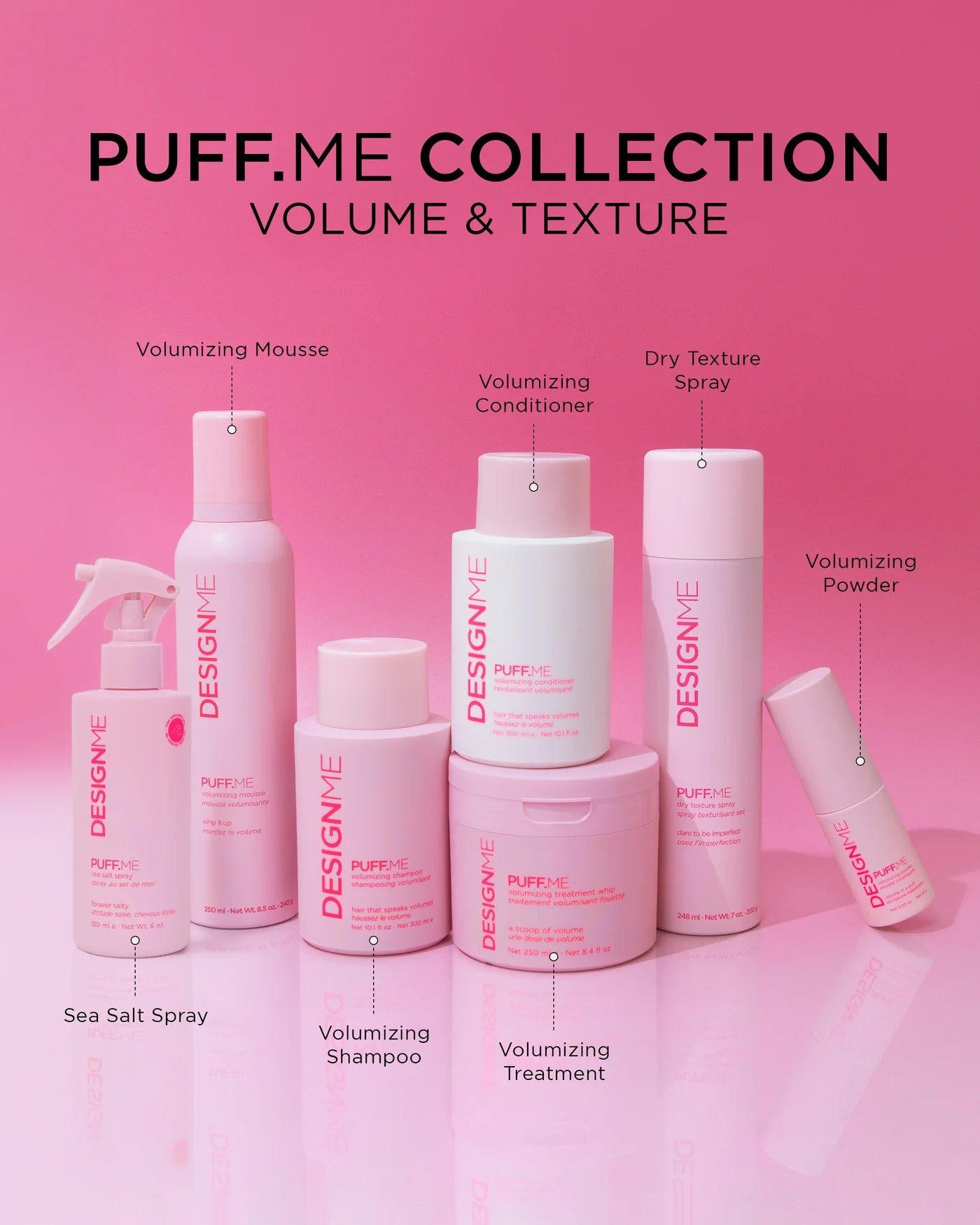 DESIGNME PUFF.ME Volumizing Mousse 8.5 oz