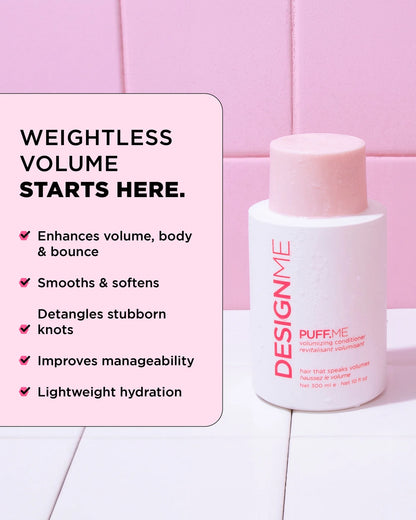 DESIGNME PUFF.ME Volumizing Conditioner for fine flat hair volume body and bounce