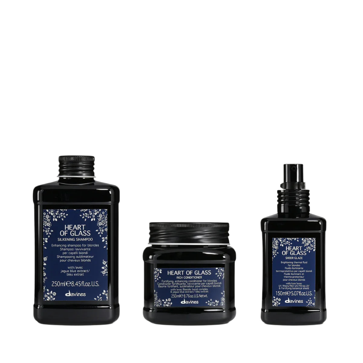 Davines - Heart of Glass Bundle: Brighten & Strengthen Blonde Hair