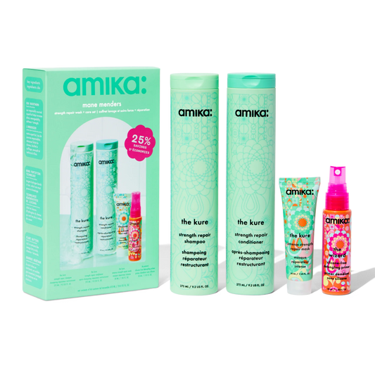 Amika Mane Menders Strength Repair Wash + Care Set