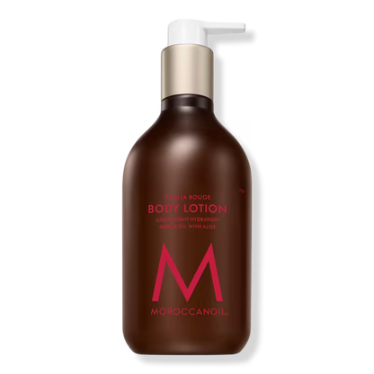 moroccanoil dahlia rouge body lotion hydrating argan oil lotion bottle