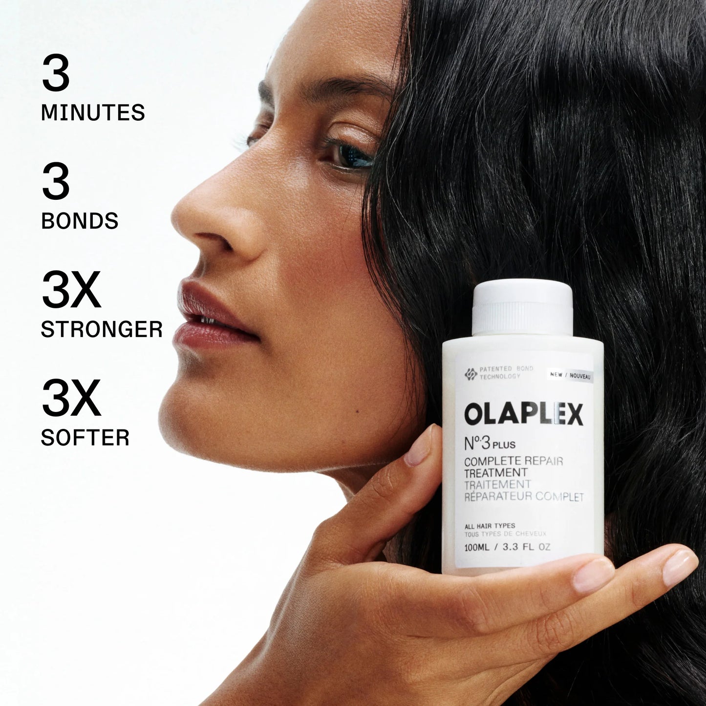 Olaplex No.3 Plus Complete Repair Treatment 3.3oz professional bond repair treatment for stronger, softer hair