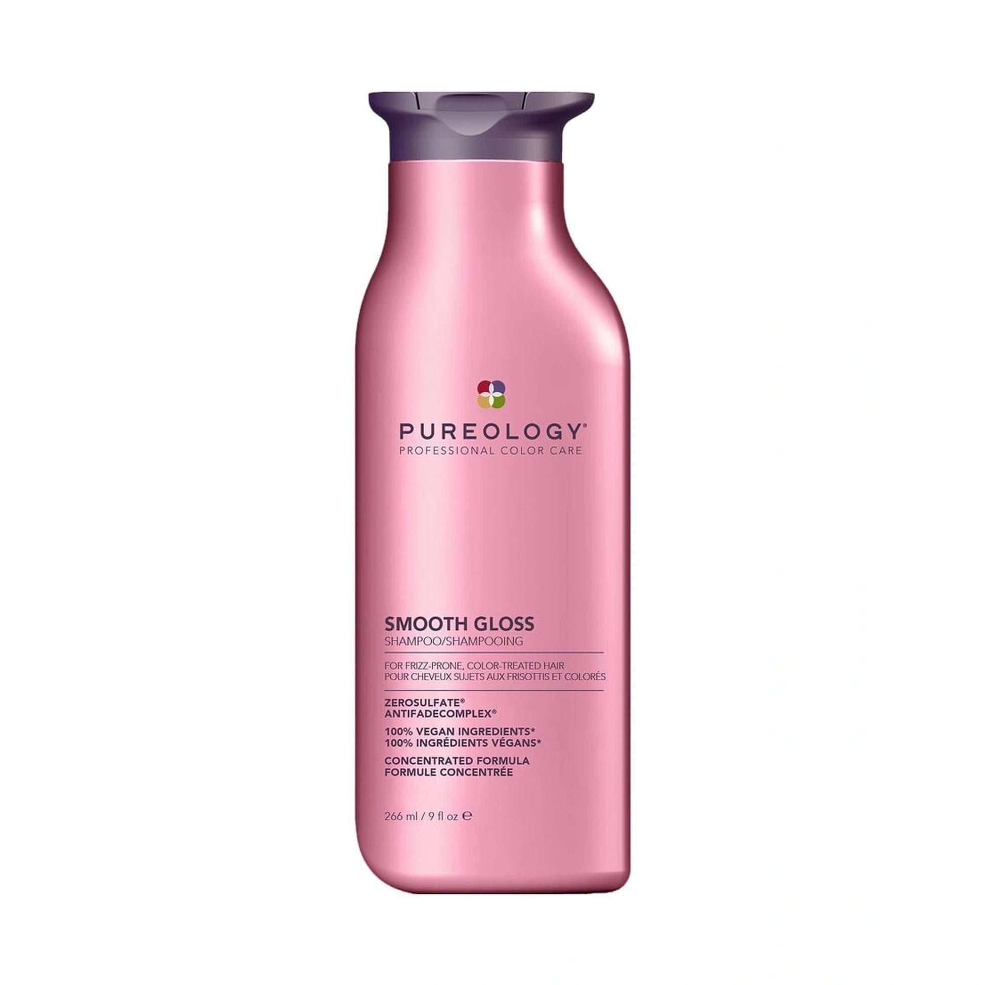 Pureology Smooth Gloss Shampoo for frizz control smooth glossy color-treated hair