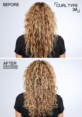Redken Acidic Bonding Curls before and after 3A curls improved definition frizz control and hydration